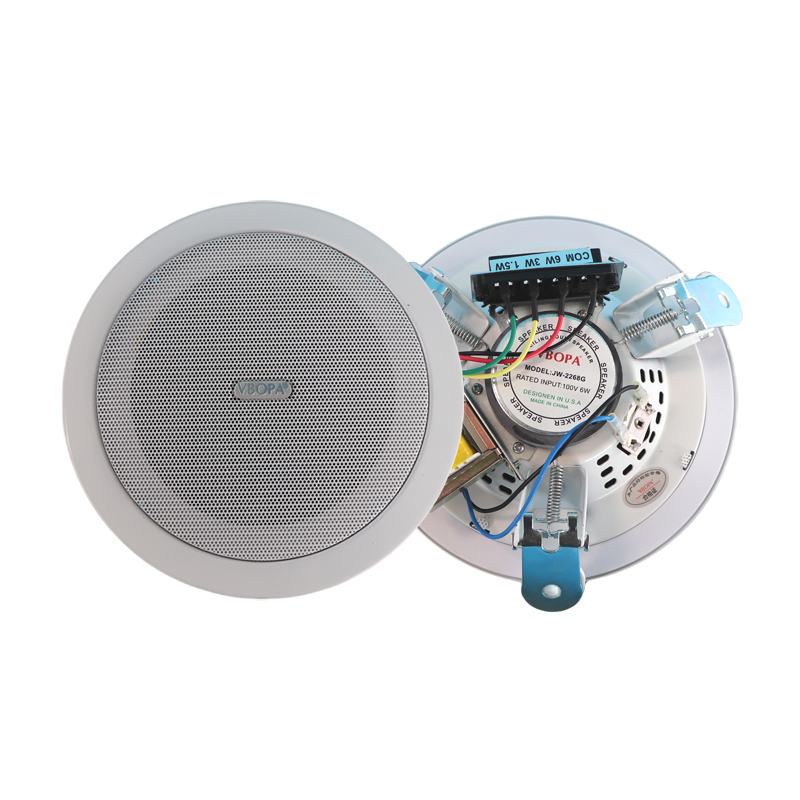 VBOPA超薄款吸顶喇叭酒店 美容院背景音乐公共广播开孔16 厚5.1cm