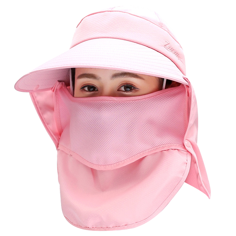 南极人帽子遮阳帽全脸女士夏天
