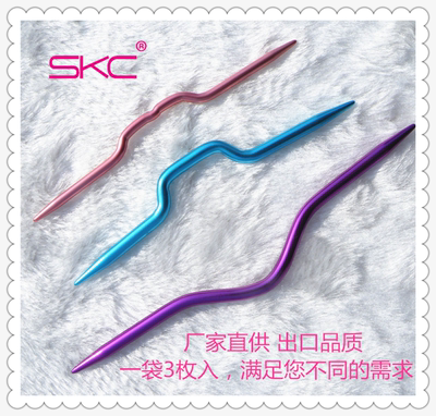 skc编织工具套装直形花针拧毛线