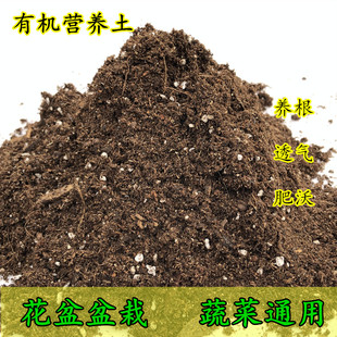 花果盆栽蔬菜通用营养土多肉发财树金钱树绿萝有机土种菜家用花土