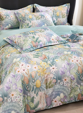 2024新款a类母婴级四件套全棉100纯棉床单200cmx230cm被套220x240