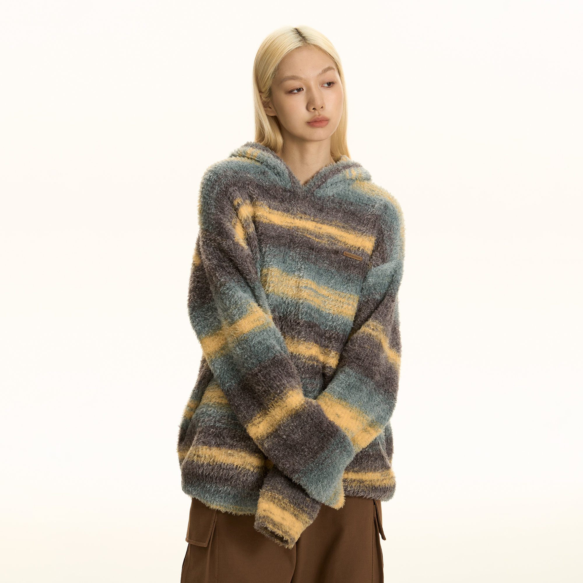 TGNS汪苏泷同款油画渐变毛衣外套