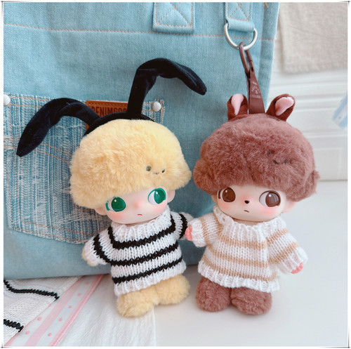 仅售衣服】DIMOOWORLD搪胶挂件娃衣布鲁托奇奇和蒂蒂高飞条纹毛衣