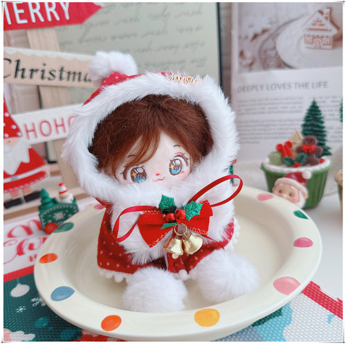 10cm棉花娃娃娃衣圣诞节