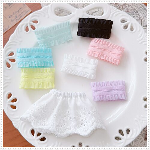 10cm娃衣可爱玩偶公仔短裙迷你玩偶挂件抹胸裙子棉花娃娃娃衣