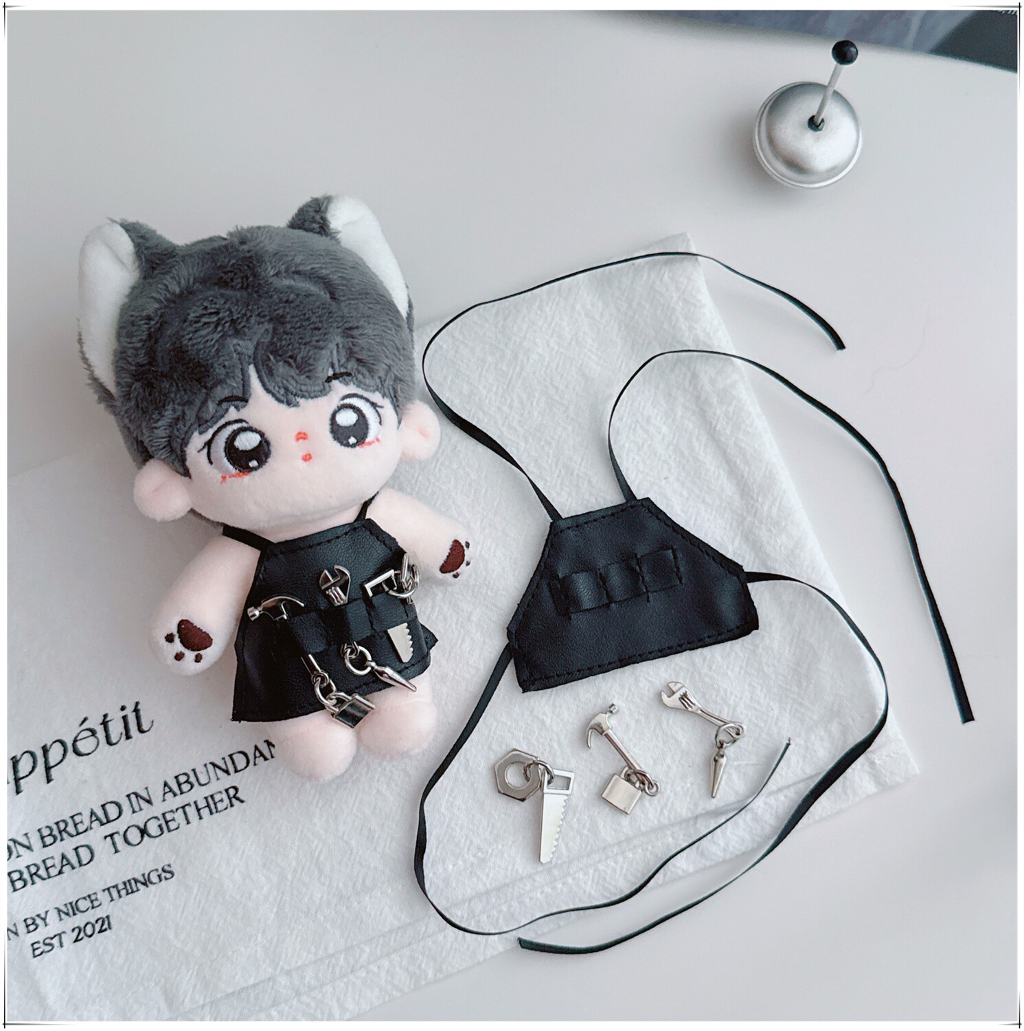 labubu10cm自嘲熊飞行员狗大笨狗