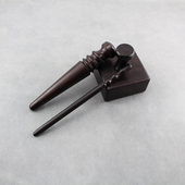 手工皮具DIY皮革工具床面抛光块檀木打磨棒拉链位细棒植鞣革封边