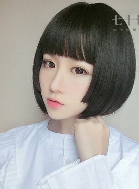 网红假发女生短发蓬松自然日常
