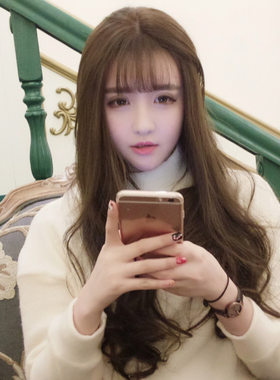 七十七妃逼真自然超大头皮假发