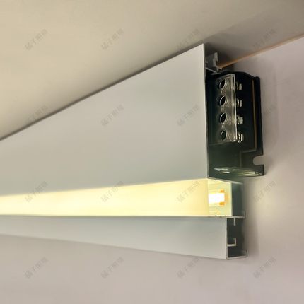 双眼皮一体线型灯吊顶线条灯客厅线形灯槽石膏线条led灯带铝合金