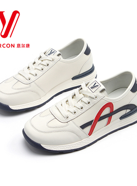 意尔康女鞋德训鞋经典2026春季新款休闲鞋舒适百搭小白鞋女08360Y