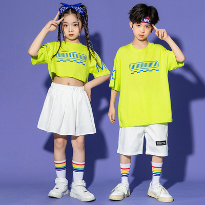 六一儿童啦啦队演出服小学生运动会开幕式表演服服装街舞班服套装