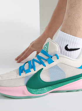 耐克男鞋23秋季运动鞋ZOOM FREAK 5EP字母哥实战篮球鞋DX4996