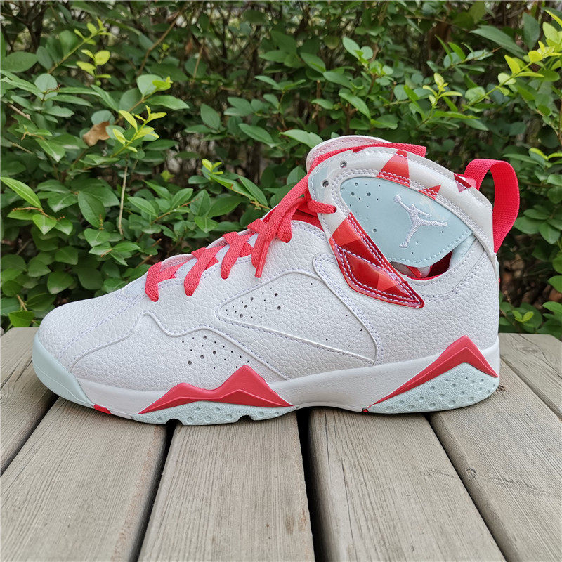 AIR JORDAN 7 乔7 AJ7 糖果色白粉女神拼球鞋 442960-104