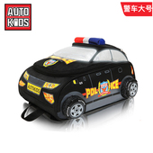 机动宝贝幼儿园中班大班汽车儿童书包创意警车4 8岁男童双肩背包