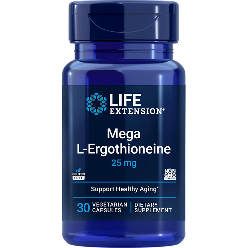 现货Life Extension Mega L-Ergothioneine加强型L-麦角硫因胶囊 - 实物图