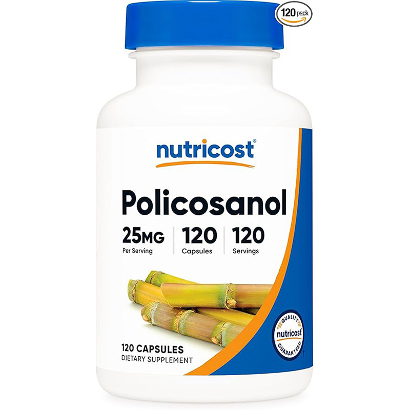现货美国nutricost Policosanol普利醇胶囊 甘蔗提取物25mg*120粒