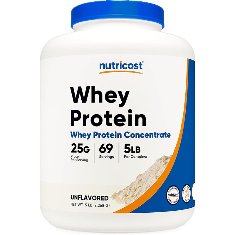 现货美国Nutricost Whey Protein Concentrate浓缩乳清蛋白 原味