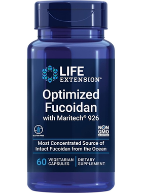 现货美国Life Extension Fucoidan 褐岩藻多糖褐藻糖胶岩藻依聚糖