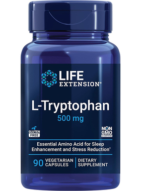 现货Life Extension L-Tryptophan左旋色氨酸 支持健康睡眠与情绪