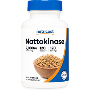 现货美国Nutricost纳豆激酶胶囊2000FU Nattokinase 高含量120粒