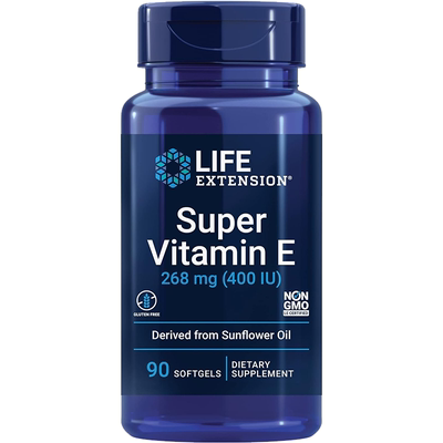 现货Life Extension Super Vitamin E超级维生素E葵花籽油生育酚