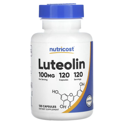 美国Nutricost Luteolin木犀草素胶囊100mg120粒提升认知功能