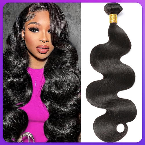 9A真人发发帘body wave Human Hair Bundle Curly Wave 1 Bundle