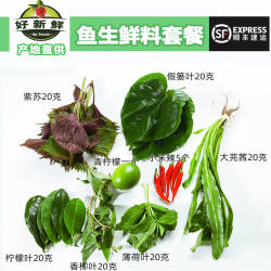 新鲜鱼生鲜料青料酸料混合套餐广西横县顺德鱼生酸辣酱料顺丰包邮