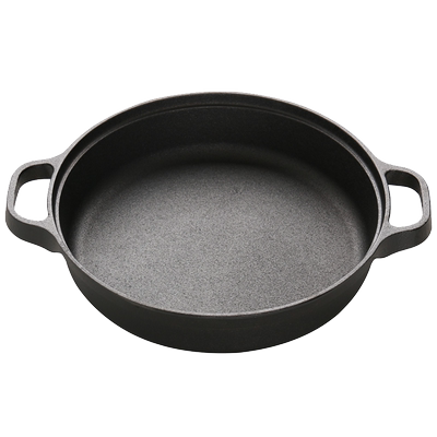 雅多福平底28cm加厚生铁通用煎锅