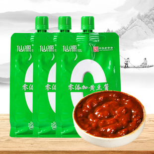 450克*3袋装仙源黄豆酱炸酱蘸菜拌馅烹饪用酱不添加山梨酸钾