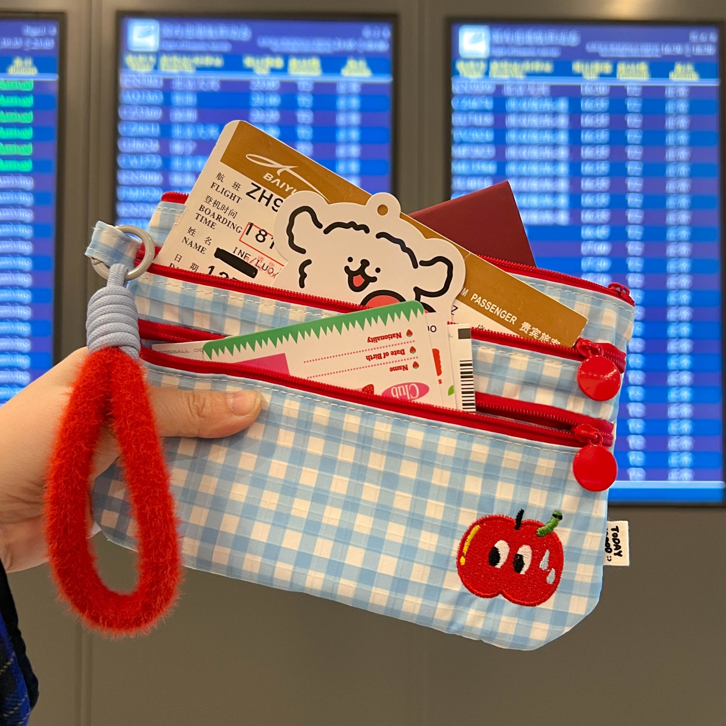 今日心情随身旅游护照收纳包