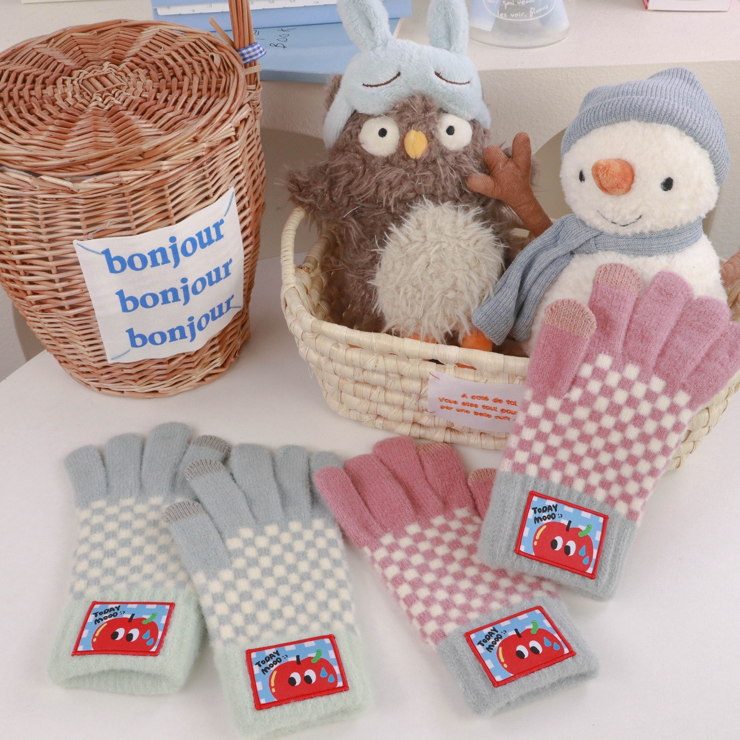 今日心情保暖手套可触碰