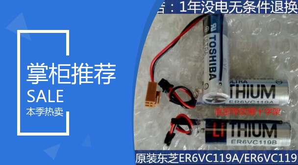 全新原装东芝TOSHIBA ER6V3.6V/ER6VC119A/ER6VC119B三菱M70电池