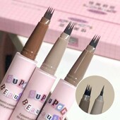 FLORTTE花洛莉亚刀锋水眉笔防水持久不脱色女眼线卧蚕三合一四叉