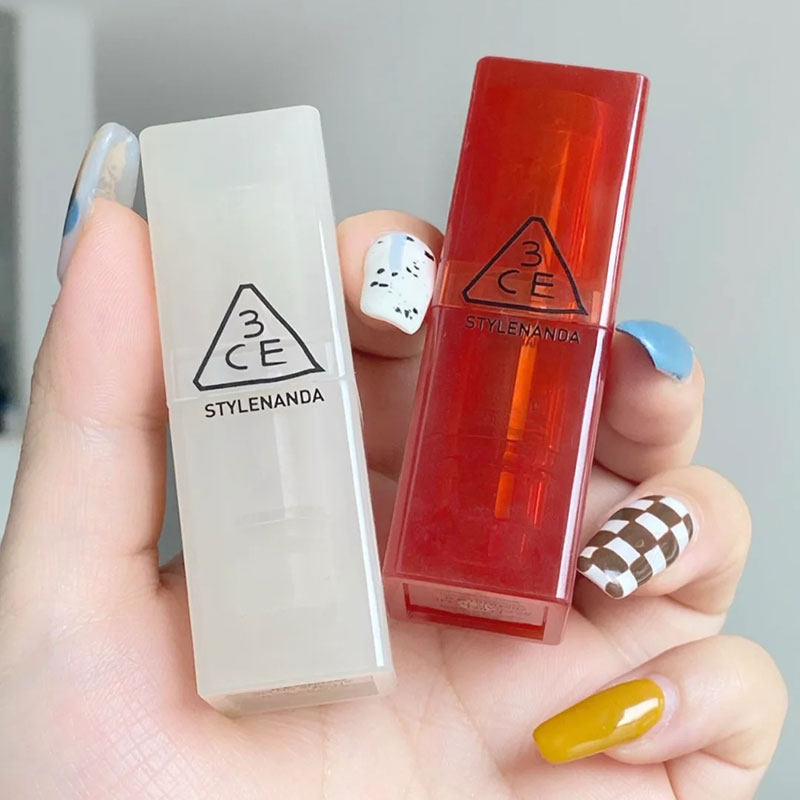 巨好看 韩国3ce新款透明壳口红亚克力哑光雾面丝绒speak to me