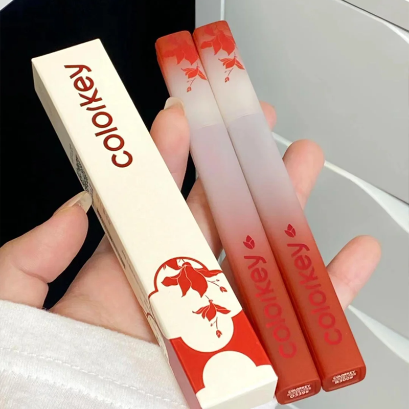 colorkey珂拉琪唇釉狐妖小红娘月红篇联名口红不易沾杯水雾唇露