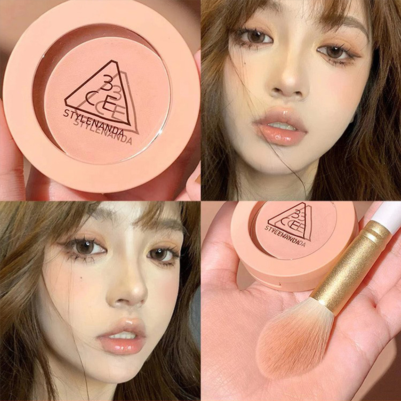 【保税】3ce韩版腮红蜜桃橘裸粉哑光日系杏色rosebeige nudepeach