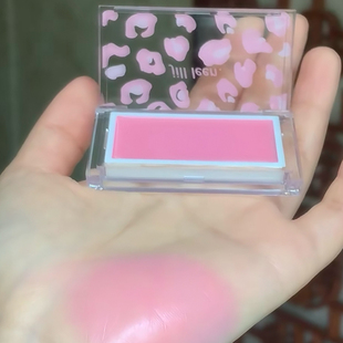 芭比粉绝了！ 粉红豹！jillleen腮红膏融进皮肤里粉紫少女嫩粉