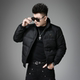 欧洲站冬季 加厚外套 高端立领男士 潮牌暗纹保暖羽绒服男士 2025新款
