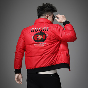 高端保暖羽绒服男款2025冬季新款潮牌90白鸭绒防寒服立领短款外套