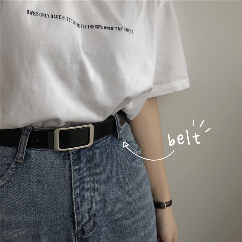 方扣真皮腰带新款韩国复古百搭银扣个性简约ins风牛仔裤女士皮带,服饰配件/皮带/帽子/围巾,腰带/皮带/腰链,淘宝优惠券,粉丝福利购,淘宝优惠卷