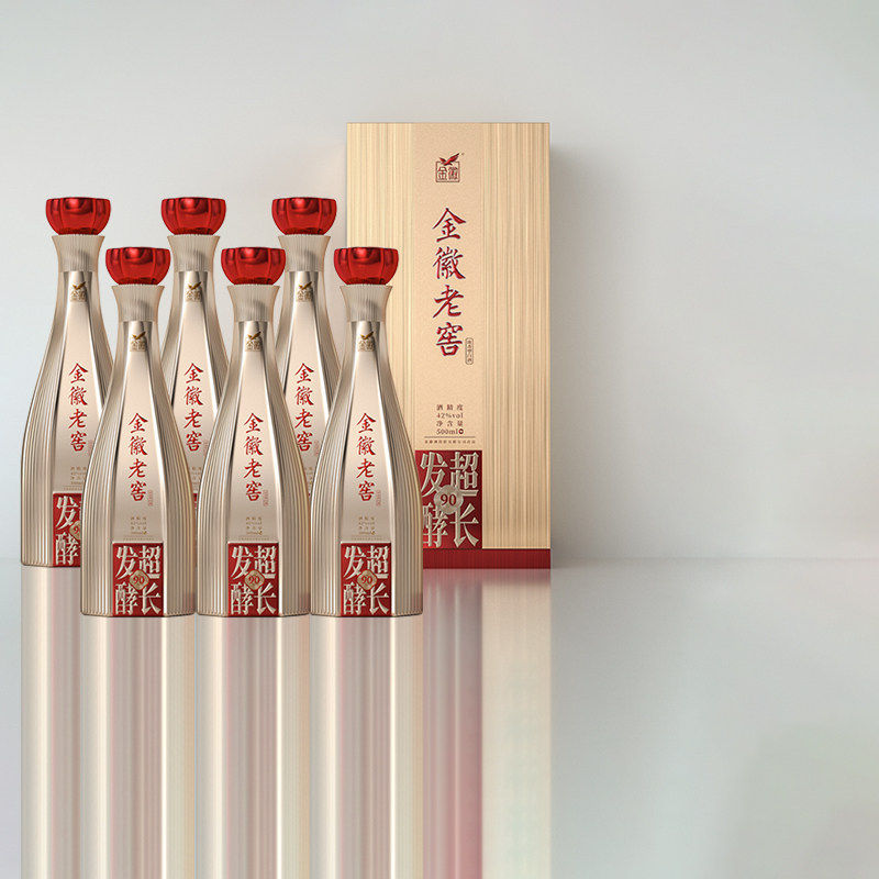 金徽酒42度金徽老窖90整箱装500ml*6 浓香型白酒官方旗舰店