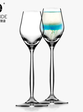 进口水晶玻璃烈酒杯轻奢一两白酒小号高脚杯洋酒杯力乔杯鸡尾酒杯