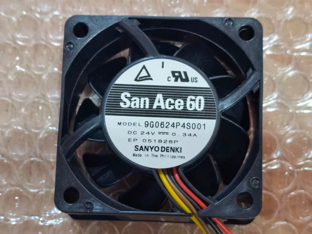 9G0624P4S001 原装正品三洋SanAce60 24V 0.34A 散热风扇 6025