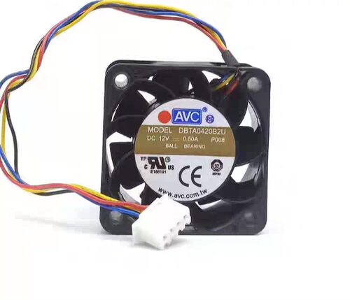 原装AVC 4020 DBTA0420B2U 0.5A 12V 4CM暴力 华为交换机风扇PWM