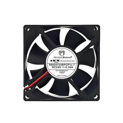 PELKOMOTORS R8025Y24BPCP1c-7 DC24V 0.34A 8025散热风扇