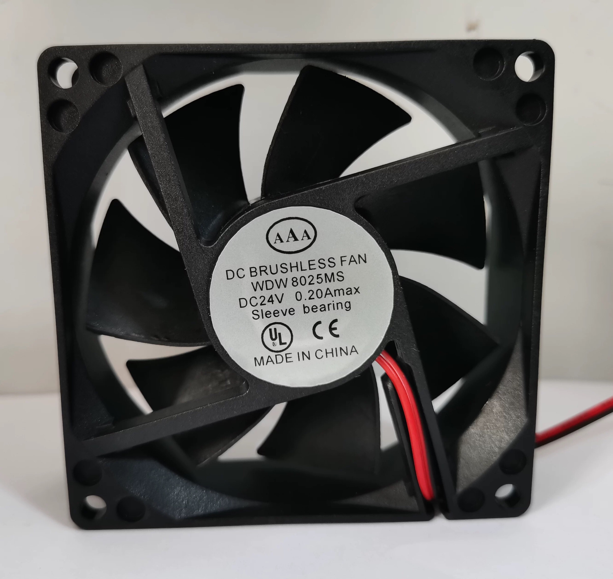 WDW8025MS 12V 24V 0.20A8CM变频器电源散热风扇轴流风机