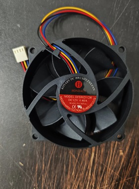 HONDALY DFS902512H 12V 0.40A 4线大风高转速散热风扇全圆形9025