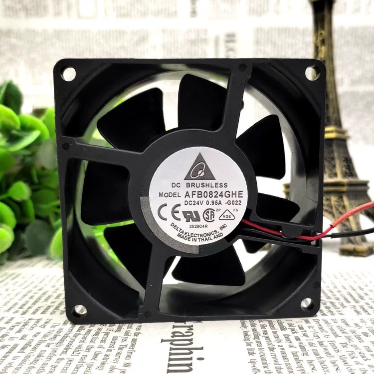 AFB0824GHE 原装台达 8038 24V 0.95A 8CM 双滚珠变频器散热风扇